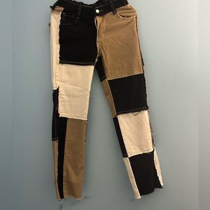 color block small pants